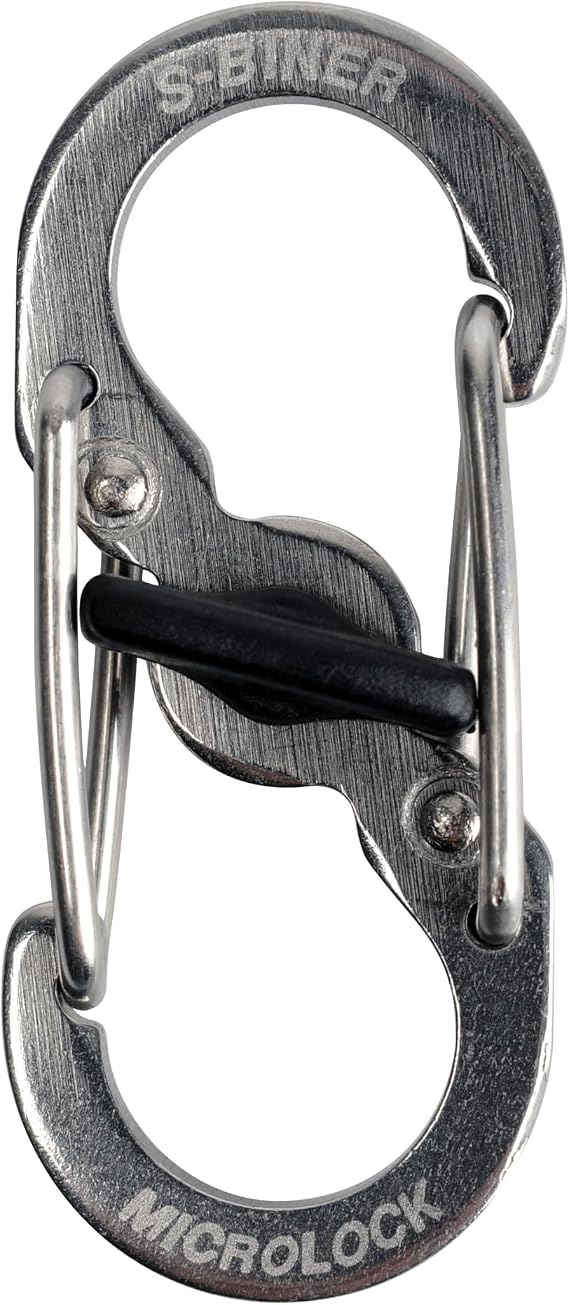 NiteIze PLSBM-11-R3Nite Ize S-Biner TagLock, Double-Gated Carabiner, Stainless Steel