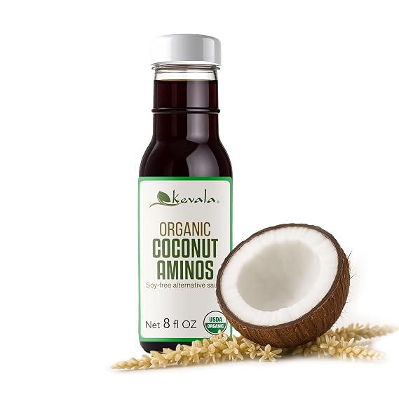 Kevala Organic Coconut Aminos - 8 fl oz, Low Sodium Sauce, Gluten Free