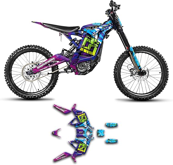 Custom Decal Kit for Surron SUR-Ron Light Bee S Off-Road Motorcycle, SRX17N088-KO