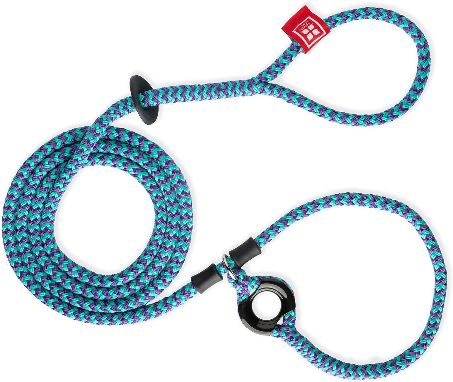 Harness Lead No Pull Dog Harness and Leash Set, Anti Pull Dog Harness, One-Piece Cushioned Rope Safely Prevents Escaping and Pulling New Insert is Removable MediumLarge, PurpleTurquoise