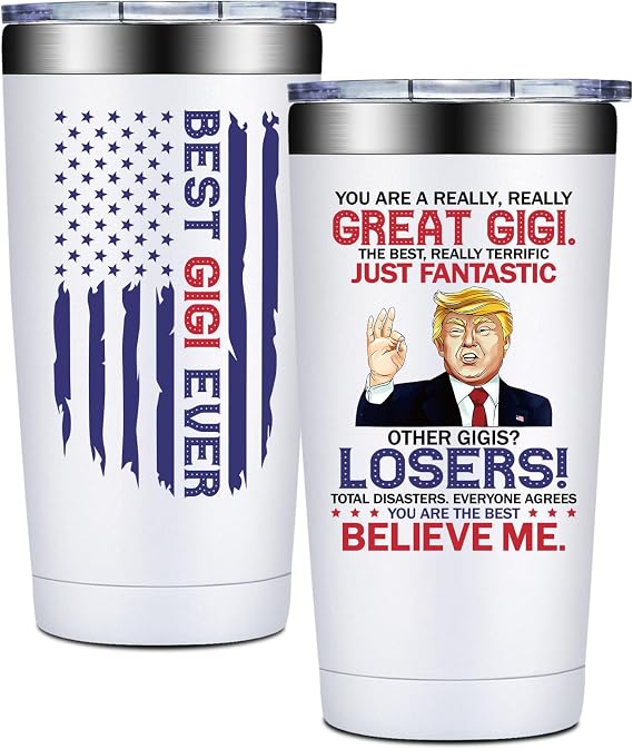 BIRGILT Gigi Gifts for Grandma - Christmas Gifts for Gigi - Best Gigis Gift for Birthday, Thanksgiving, Mothers Day - 20oz Tumbler Cup