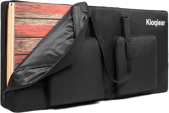 Cornhole Carrying Case Fits 4' x 2' Regulation Size Board | Heavy-Duty Cornhole Boards Bag with Protective Padded Foam and Two large pockets for Cornhole Outdoor Games, Only Bag.