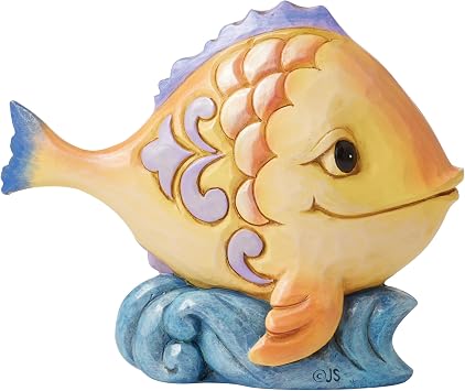 Enesco Jim Shore Heartwood Creek Four Seasons Mini Fish Figurine 3.5 Inch