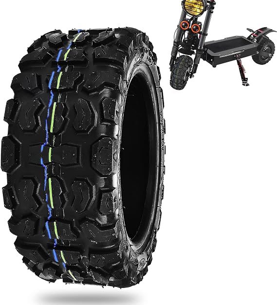 90/656.5 Electric Scooter Tires,11 Inch Off-Road Vacuum Tire Anti Skid Shock Absorber Rubber Tire Thick Tubeless Tyre Replacement for Motorcycle Tubeless Tyre Electric Scooter (A)
