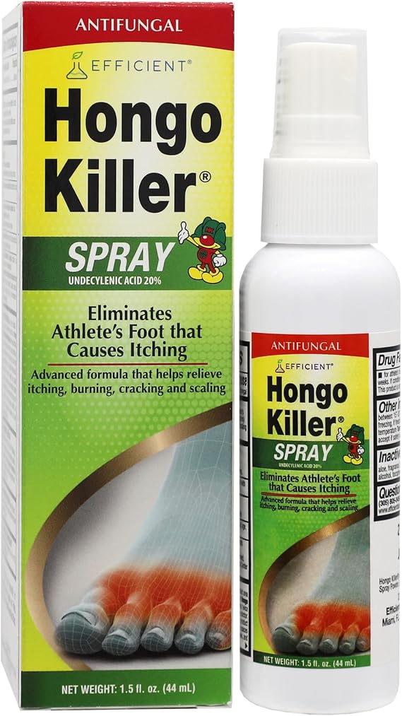 Hongo Killer Antifungal Spray, Athlete's Foot Treatment, 1.50 Fl Oz