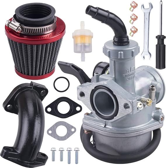 JINGKE 22mm Carburetor Air Filter Set For 110cc 125cc SSR CRF50 Pit Dirt Bike Sunl Pit bike ATV Taotao