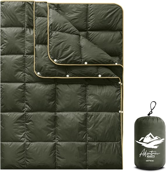 Large Camping Blanket Lightweight Puffy Camp Blanket