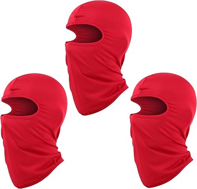 Pukavt 1-3 Pack Kids Balaclava Ski Mask for Boys and Girls, UV Protection Windproof Scarf for Winter Snowboard Cycling