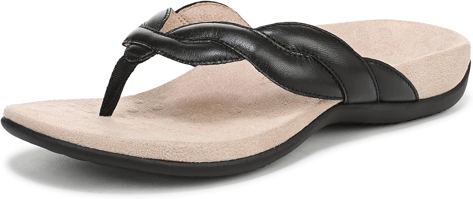 Vionic womens Bella Braid Thong Sandals
