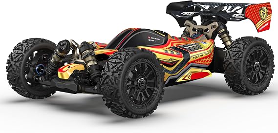 AMORIL RLAARLO DSK 1/8 Remote Control Buggy with 50mph,4WD Dragon Knight RTR (AAA Battery and Lipo not Included),Waterproof, Red, Ages 14+