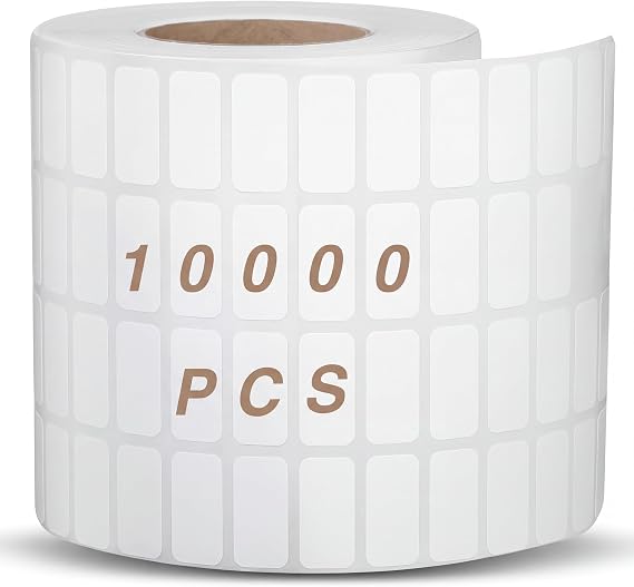 Marspark Diamond Painting Labels White Blank Writable Stickers,2 X 1 Cm