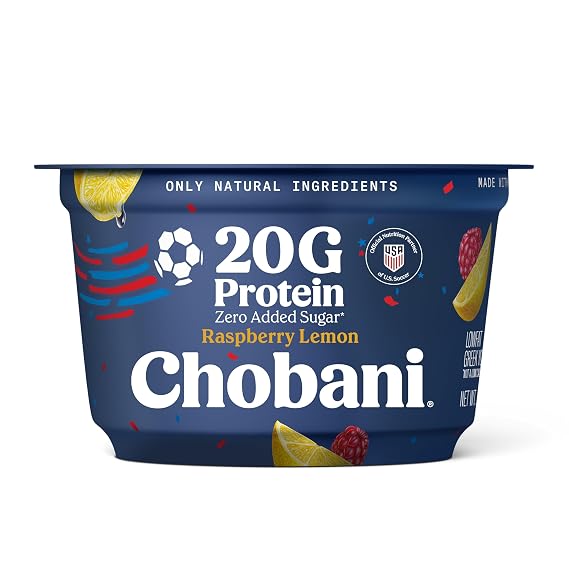 Chobani 20g Protein Lowfat Greek Yogurt Raspberry Lemon 6.7oz