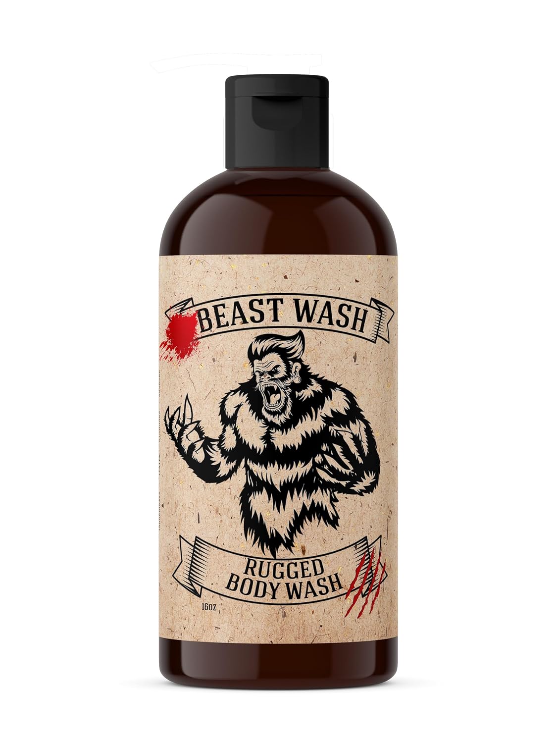Johnny Slicks Body Wash - Supports Clean & Hydrated Skin - With Activated Charcoal, Organic Oils & Exfoliants - Rugged Scent - 16 oz