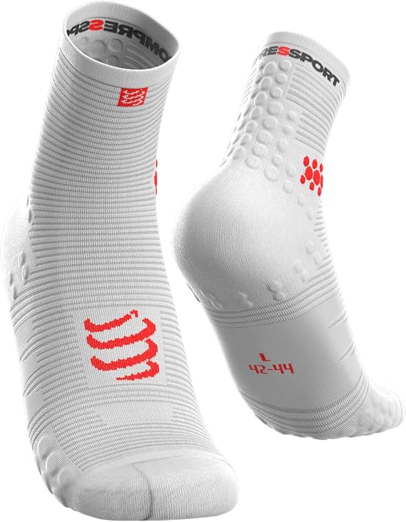 COMPRESSPORT Men's High Blur Running Sock, Red