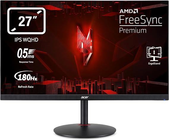 Acer Nitro XV271UM3 Gaming Monitor 27 Inch (68.6 cm) WQHD 180Hz