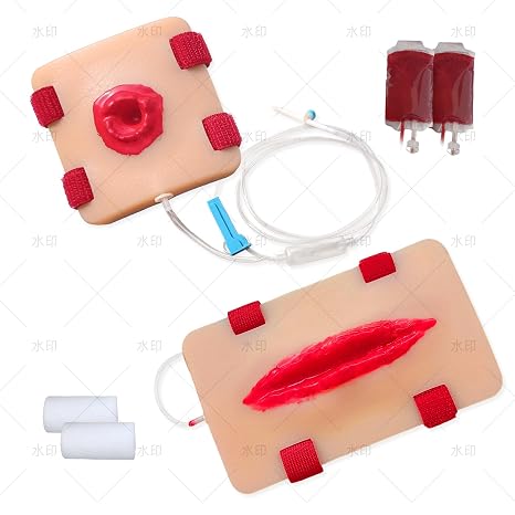 2Pcs Wound Packing Task Trainer, Bleed Control Tourniquet Trainer, Basic Wound Packing Trainer for Medical Education