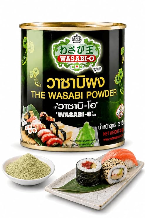 Wasabi-O Real Wasabi Powder, Pure, Vegan & Gluten-Free, 1 x 1.24 oz