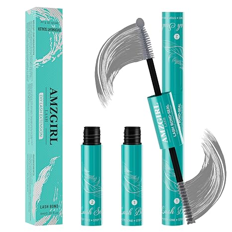 AMZGIRL Gray Lash Bond and Seal Glue for Cluster Lashes 12ml