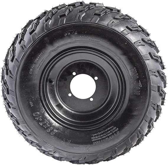 1PCS 23x7-10 Tubeless Wheels Tires with Rim for ATV Go Kart UTV Quad Bike