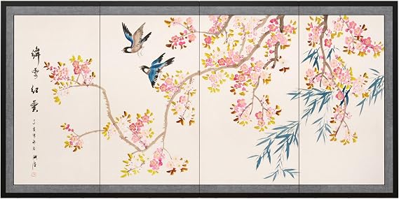 Oriental Furniture 36 " Shing Huo Blossom