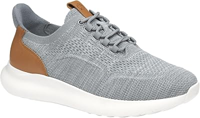Johnston & Murphy Mens Amherst 2.0 Knit Plain Toe Dress Casual Shoe, Gray Heathered Knit, 7 M