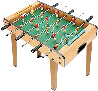 Wooden Foosball Table Game with 2 Balls,Portable Football Table for Kids,Fun Tabletop Soccer Game for Home Recreational Party D 48.5  28  13cm
