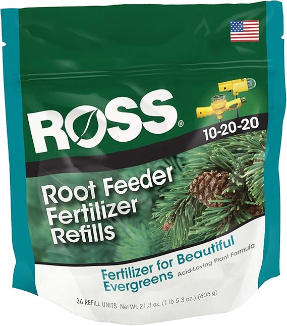Ross 14266, Fertilizer Refills, for Evergreen Root Feeders, 36 Refill Units