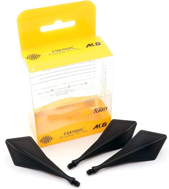 CUESOUL TRAJ AK8 New Integrated Dart Flights and Shafts Wave Shape,Very Slim Dart Flight 3 Sets