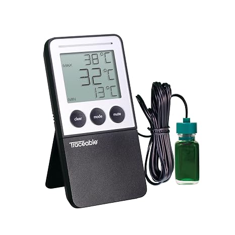 Fridge/Freezer Digital Thermometer with Bottle Probe
