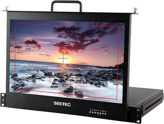17.3 Inch SC173-HSD-56 1RU Pull Out Rack Mount Monitor Full HD 1920x1080 Broadcast LCD Monitor (SDI/HDMI)