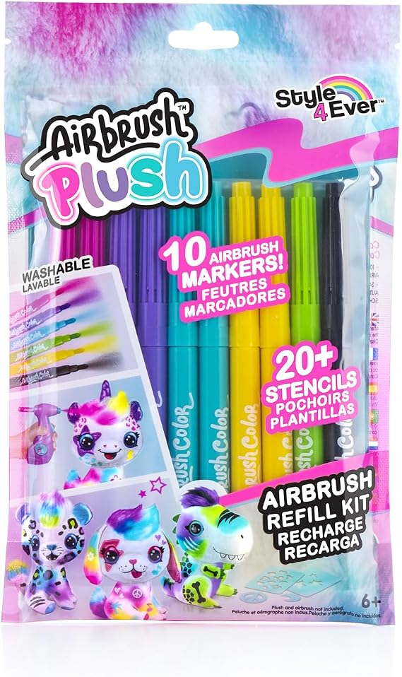 Canal Toys - Refill for Airbrush Plush, 6+, OFG 256, Multicoloured