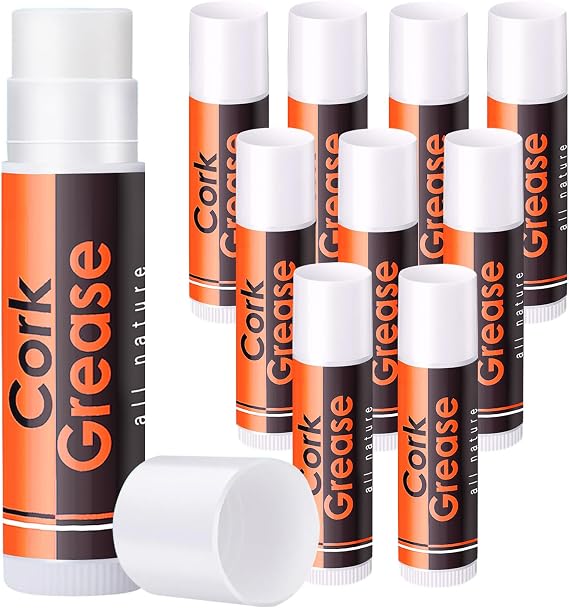 10pcs All-Natural Cork Grease for Saxophone Clarinet Flute Oboes, Lubricating Tube Cleaning Care Product, Woodwind Instruments Accessory