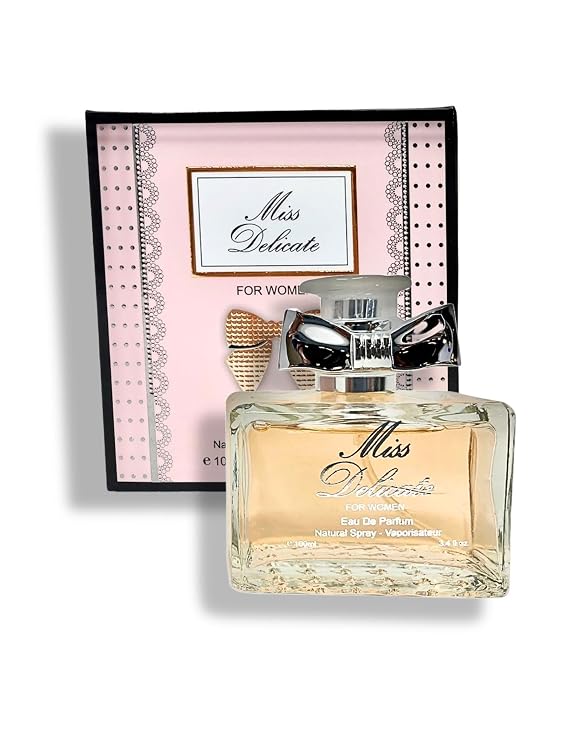 Miss Delicate for Women, Eau de Parfum 3.4 Fl, Oz. Oriental Floral fragrance for women.