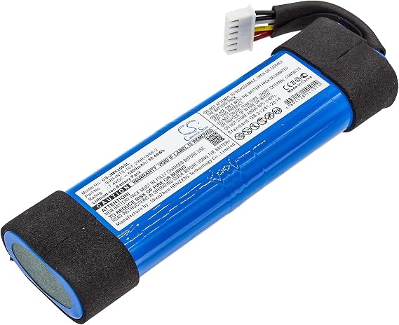 Replacement Battery(Li-ion, 7.4V, 5200mAh) for JBLXTREME2BLKAM, JBLXTREME2BLUAM, Xtreme 2, P/N: SUN-INTE-103, 2INR19/66-2, ID1019