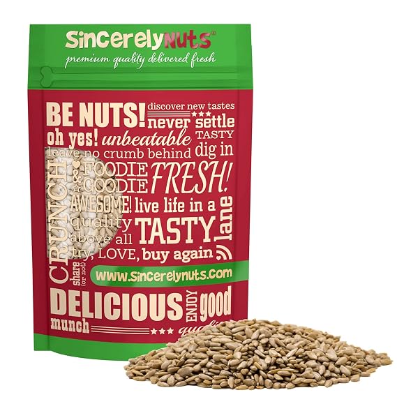 Sincerely Nuts Sunflower Seed Kernels Raw (No Shell) (2lb bag) | Delicious Antioxidant Rich Snack | Source of Protein, Fiber, Essential Vitamins & Minerals | Vegan and Gluten Free