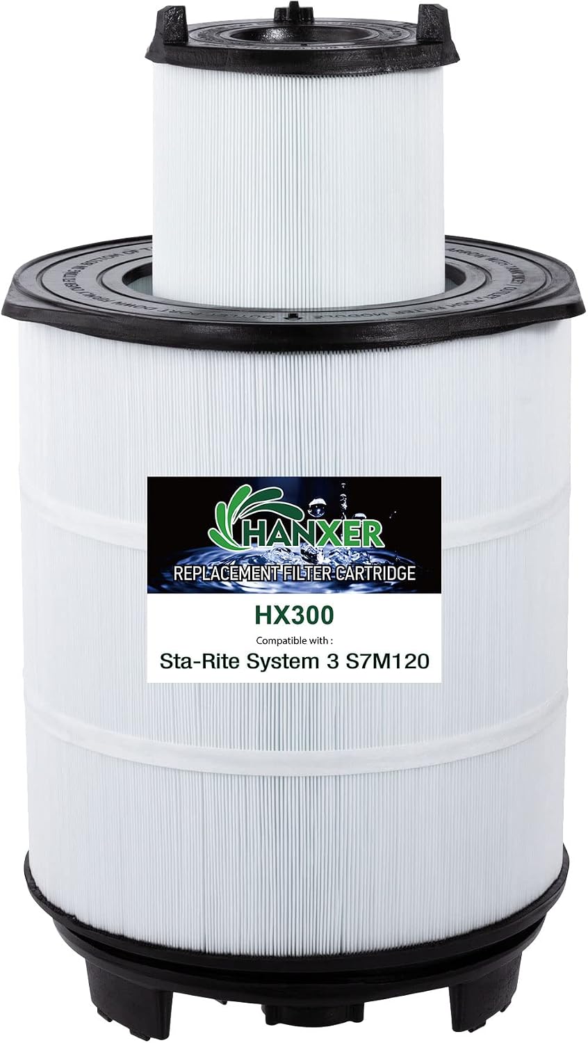 System 3 S7M120 Inner and Outer Set Pool Filters- Replacement for SR300, 25021-0200S and 25022-0201S Pool Filter Cartridge, 300 Sq.Ft