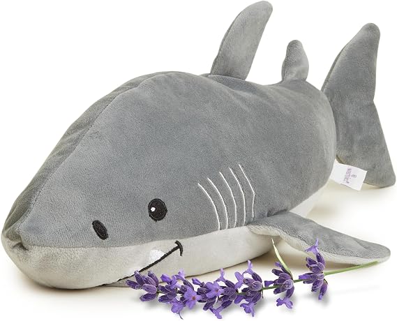 warmies Shark Plush, Scented with Calming French Lavender, Grey