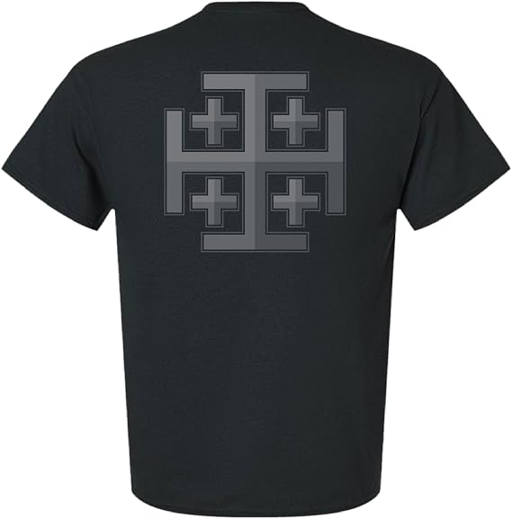 Jerusalem Cross T-Shirt - Black