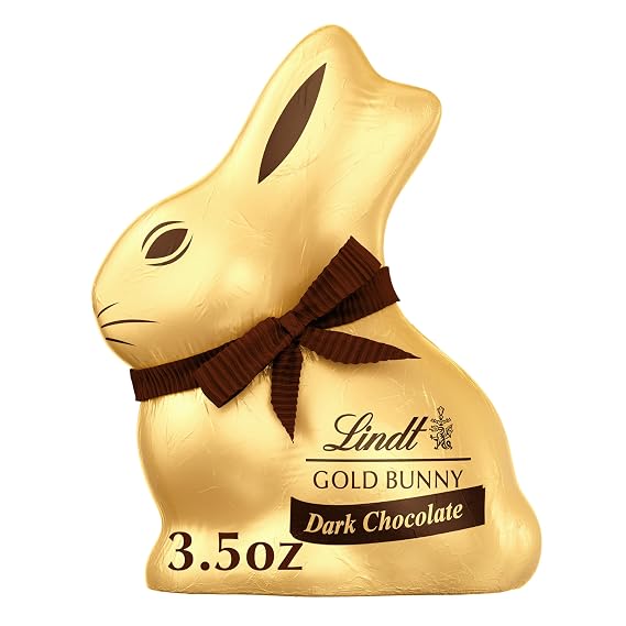 Lindt, Dark Chocolate, Hollow Dark Chocolate Candy Bunny, 3.5 Ounce