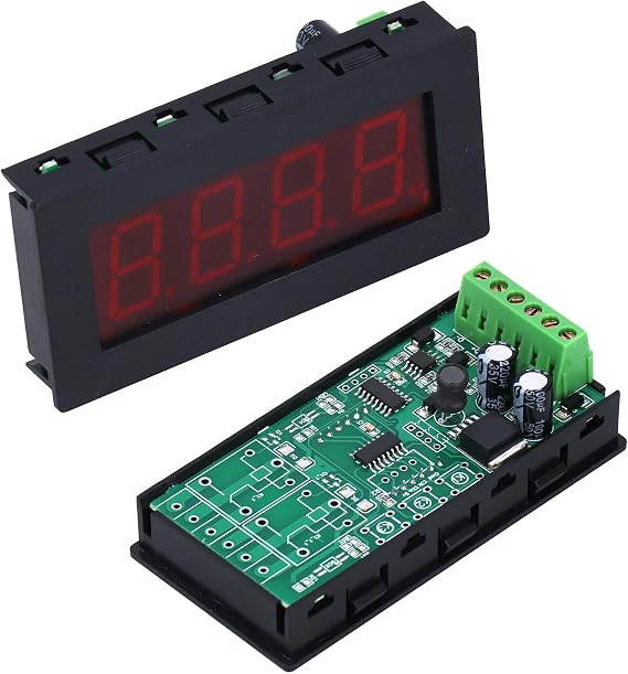 LED 7 Segment Display, MODBUS-RTU Display Module, 4 Digits Display with RS485 Serial Port for PLC Communication (5-36V)