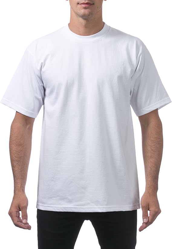 Pro Club Men's Heavyweight Cotton Short Sleeve Crew Neck T-Shirt