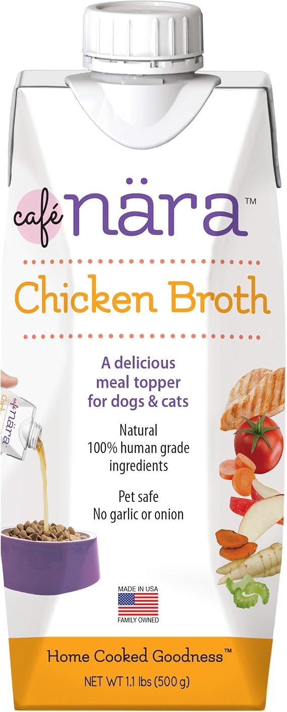Cafe Nara Chicken Bone Broth, Topper for Dogs & Cats - 17.6 oz, 1 pack