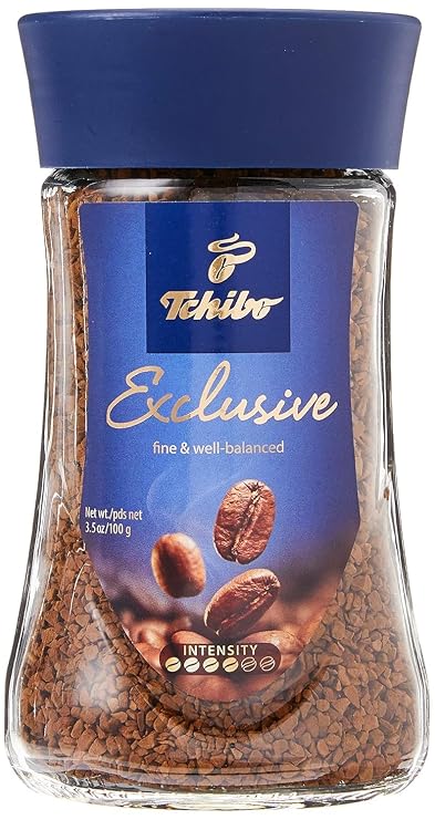 Tchibo Exclusive Instant Coffee, 3.5 oz (100g) Jar