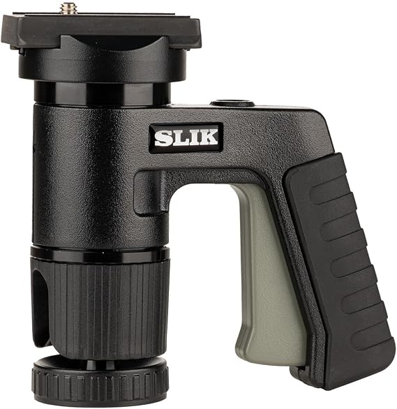 SLIK AF-1500AC Trigger Ball Head w/Arca Compatible Quick Release Camera Plate Supports 11lbs of Photography Gear (618-002) Single Hand Operation, Improved Soft Easy Grip Tension Control
