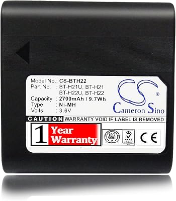 Estry Battery Replacement for Sharp BT-H21U BT-H22U BT-H22 BT-H21