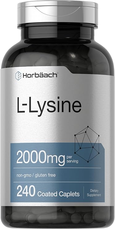 Horbaach L-Lysine Supplement 2000mg | 240 Caplets