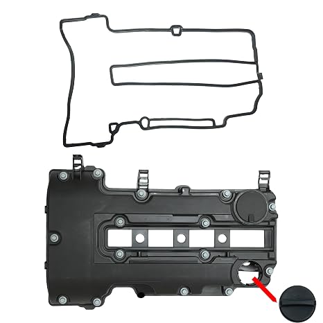 NOVAPARTS Engine Valve Cover with Gaskets & Bolts & Oil Filler Cap Set for 2011-2021 Chevrolet Chevy Cruze Sonic Volt Trax Buick Encore Cadillac ELR 1.4L 264-968 25203036 25198874 55573746 25198498