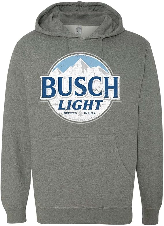 Busch Light Grey Logo Hoodie