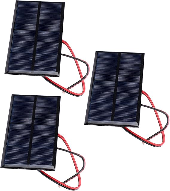 3pcs 6V 1W Solar Panel Polycrystalline Solar Cell Module for DIY Battery Charger Science Projects