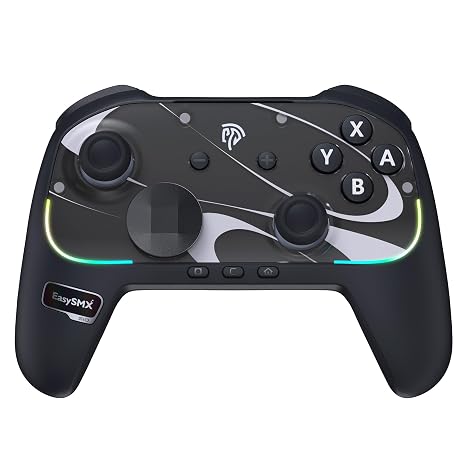 EasySMX S10 Controller for Switch 2/Switch/PC, One-Key Wake-Up, Black